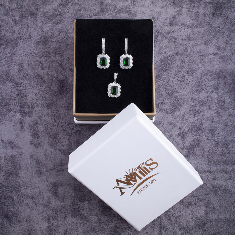 نیم ست نقره زنانه مدل AVN-N68 نیم ست نقره زنانه مدل AVN-N68