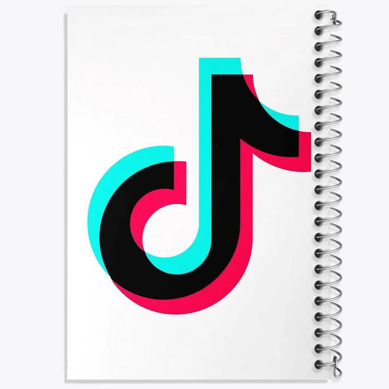 دفتر مشق 50 برگ خندالو مدل تیک تاک Tik Tok کد 8448