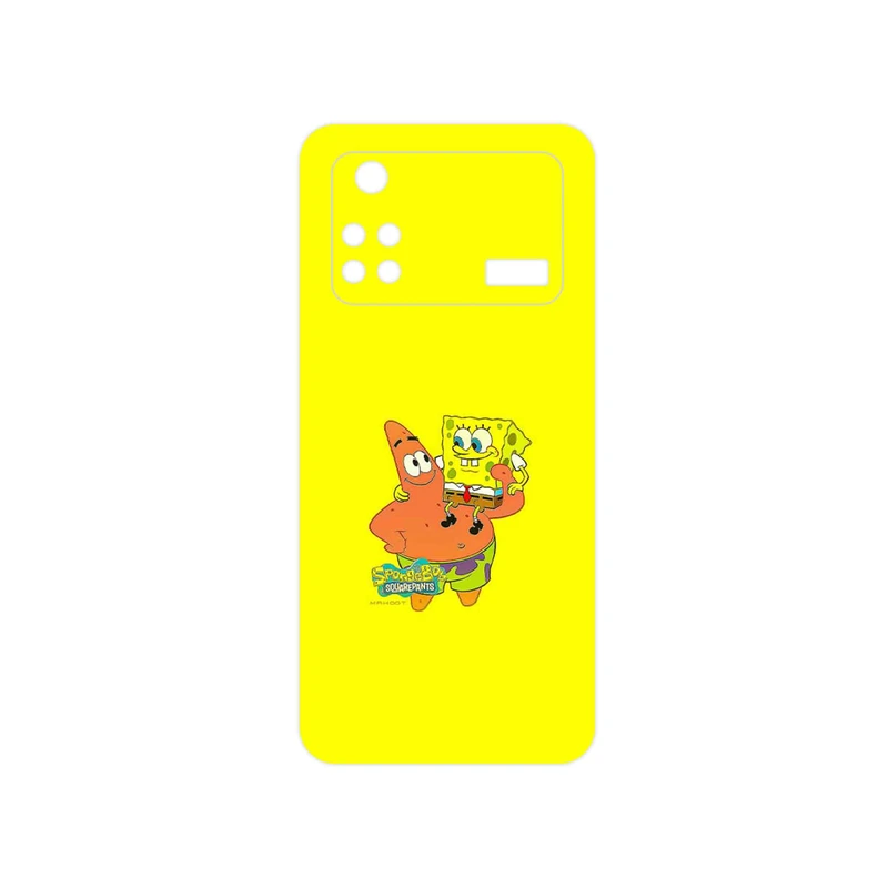 برچسب پوششی ماهوت مدل SpongeBob SquarePants مناسب برای گوشی موبایل شیائومی Poco M4 Pro 4G
