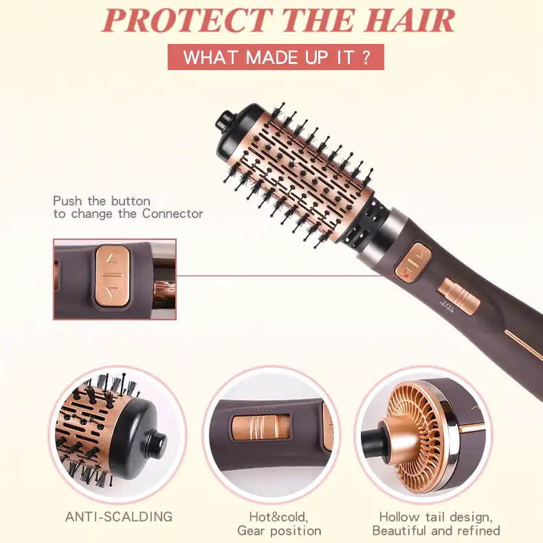 سشوار برس دار چرخشی انزو پروفیشینال مدل EN-743