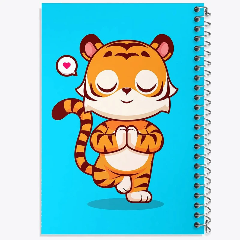 دفتر لیست خرید 50 برگ خندالو طرح حیوانات بامزه ببر کد 29448