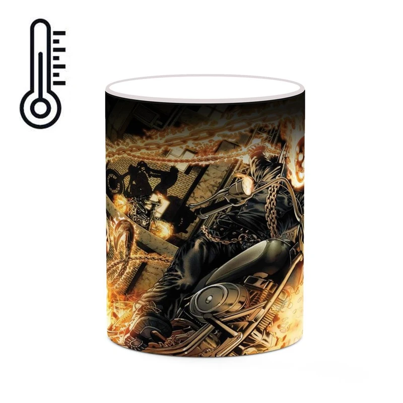 ماگ حرارتی کاکتی مدل گوست رایدر Ghost Rider کد mgh38743