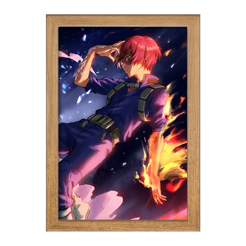 تابلو خندالو مدل  شوتو تودوروکی انیمه آکادمی قهرمان من My Hero Academia  کد 23495