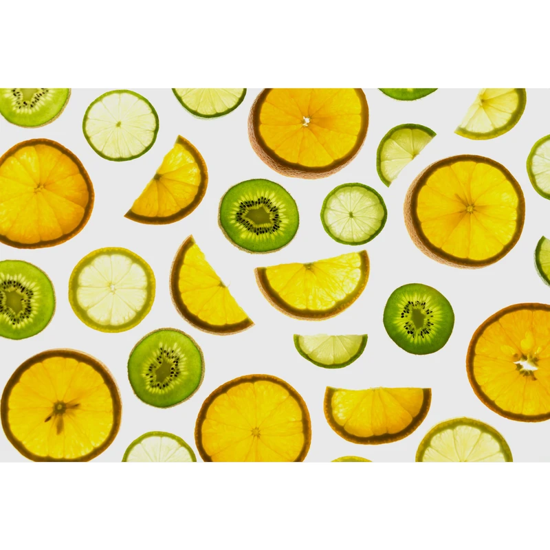 تابلو شاسی طرح میوه کیوی و لیمو و پرتقال مدل T1837