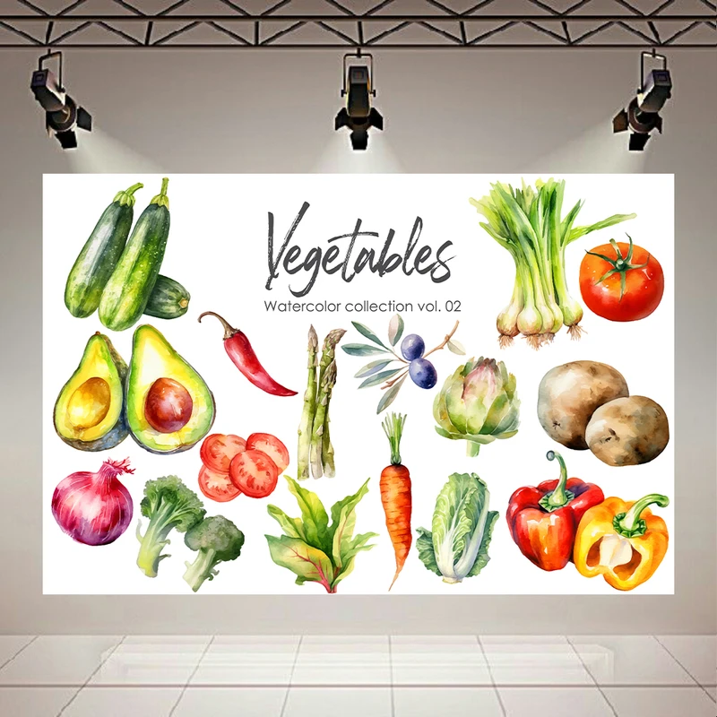 پوستر طرح رژیم سالم مدل سبزیجات کد PD20681