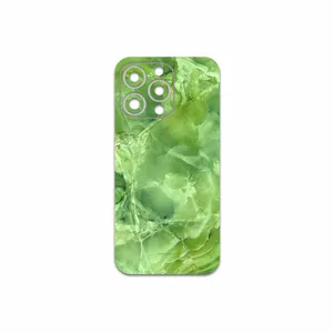 MAHOOT Green-Crystal-Marble Cover Sticker for Apple iPhone 13 Pro Max