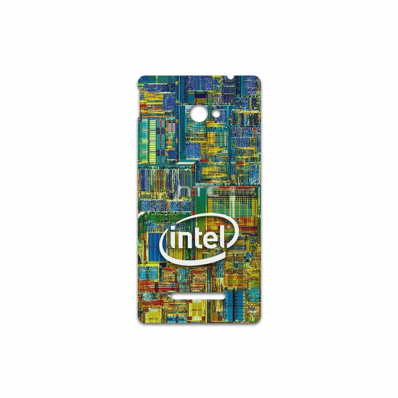 برچسب پوششی ماهوت مدل Intel Brand مناسب برای گوشی موبایل اچ تی سی 8X