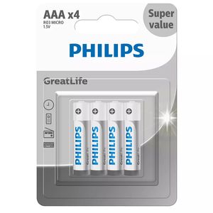 نقد و بررسی باتری نیم قلمی فیلیپس مدل GreatLife R03G4B/40 بسته چهار عددی توسط خریداران