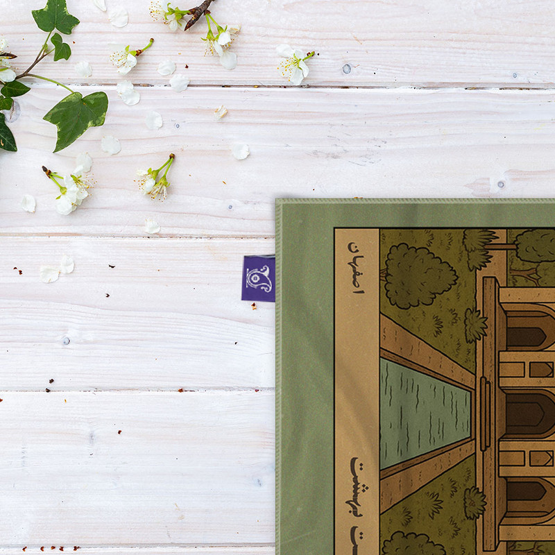 کاغذ کادو ترمه طراحان ایده مدل کارت هشت بهشت اصفهان کد map1506 سایز 57x37 سانتی متر