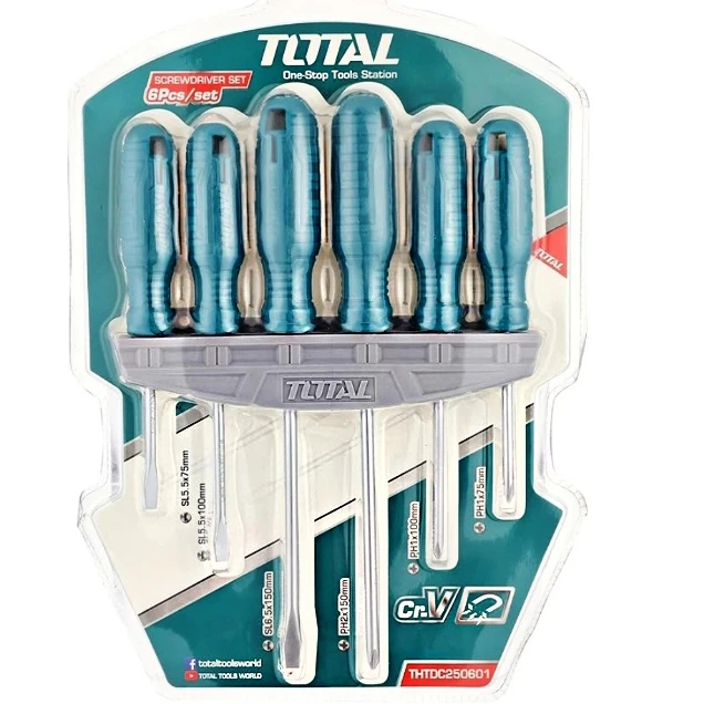 پیچ گوشتی توتال مدل CR-V مجموعه 6 عددی