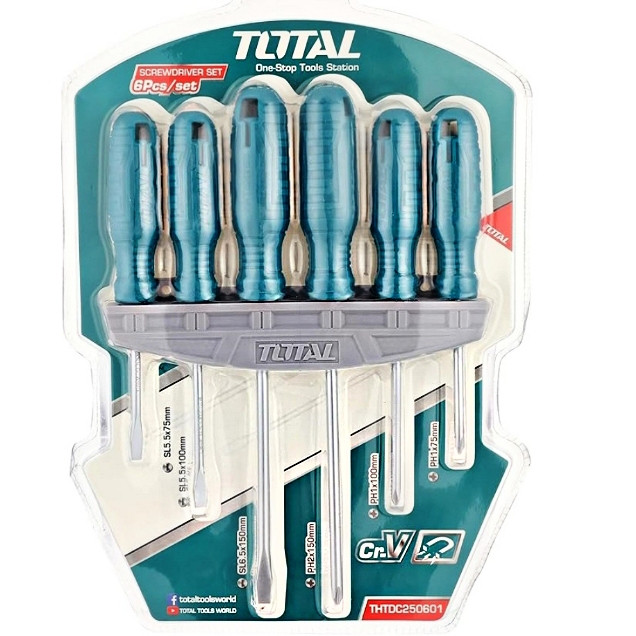 پیچ گوشتی توتال مدل CR-V مجموعه 6 عددی