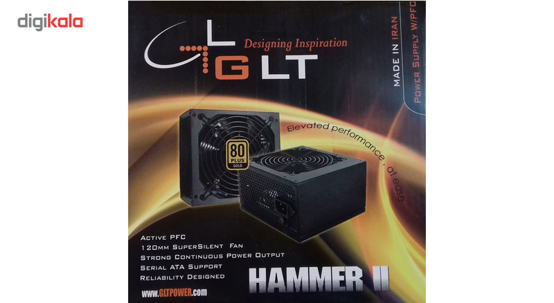 منبع تغذیه کامپیوتر GLT مدل ++ATX1800 1