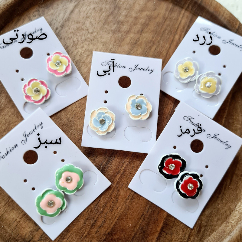 گوشواره دخترانه مدل گل 20 گوشواره دخترانه مدل گل 20