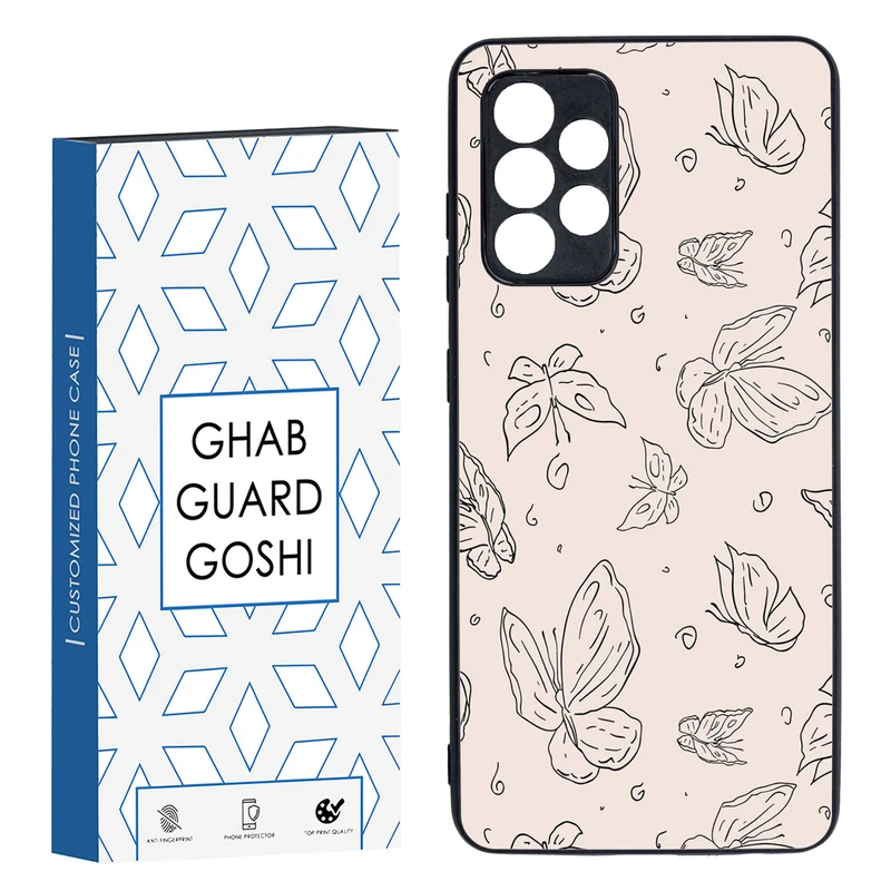 کاور قاب گارد گوشی طرح پروانه کد TPU-238 مناسب برای گوشی موبایل سامسونگ Galaxy A52