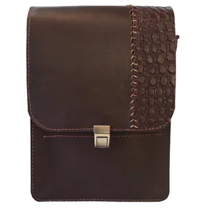 کیف چرم دوشی مردانه مدل Mahyar-27