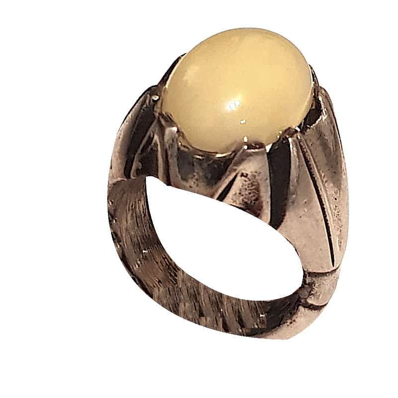 انگشتر نقره مردانه مدل عقیق ASD1