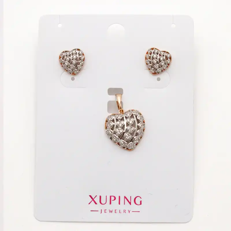 نیم ست زنانه ژوپینگ مدل قلب نگینی کد THS-123