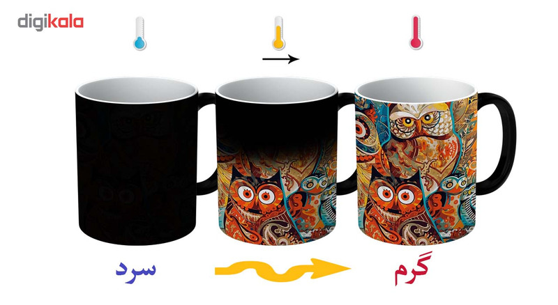 ماگ حرارتی آتوسا مدل جغد ها Temp Owls 036