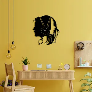 ساعت دیواری ماهوت طرح آرایشگاه کد 043