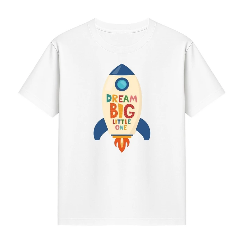 تی‌شرت آستین کوتاه دخترانه مدل موشک کد p1 