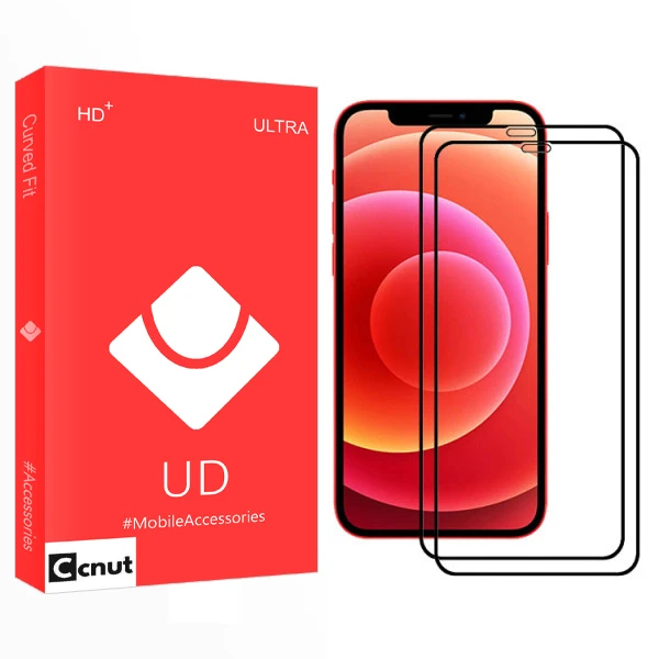 محافظ صفحه نمایش سرامیکی کوکونات مدل UD Glass مناسب برای گوشی موبایل اپل Iphone 12Pro بسته دو عددی