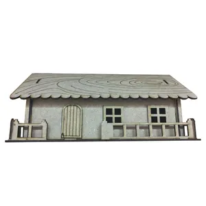 جعبه دستمال کاغذی طرح کلبه کد B136