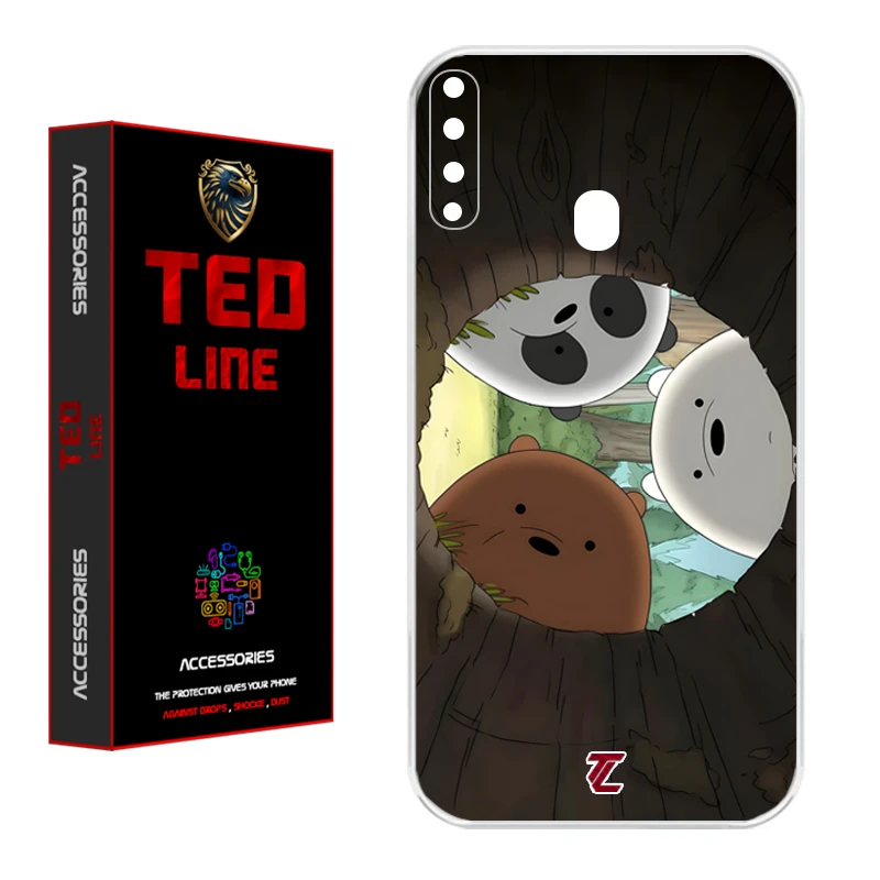 کاور تد لاین طرح خرسی کد 1101 مناسب برای گوشی موبایل سامسونگ Galaxy A20S