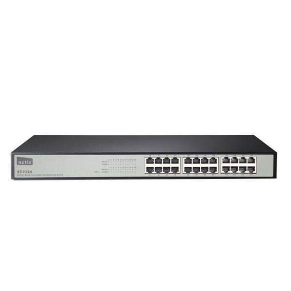 سوییچ  24 پورت غیر مدیریتی نتیس مدل ST3124