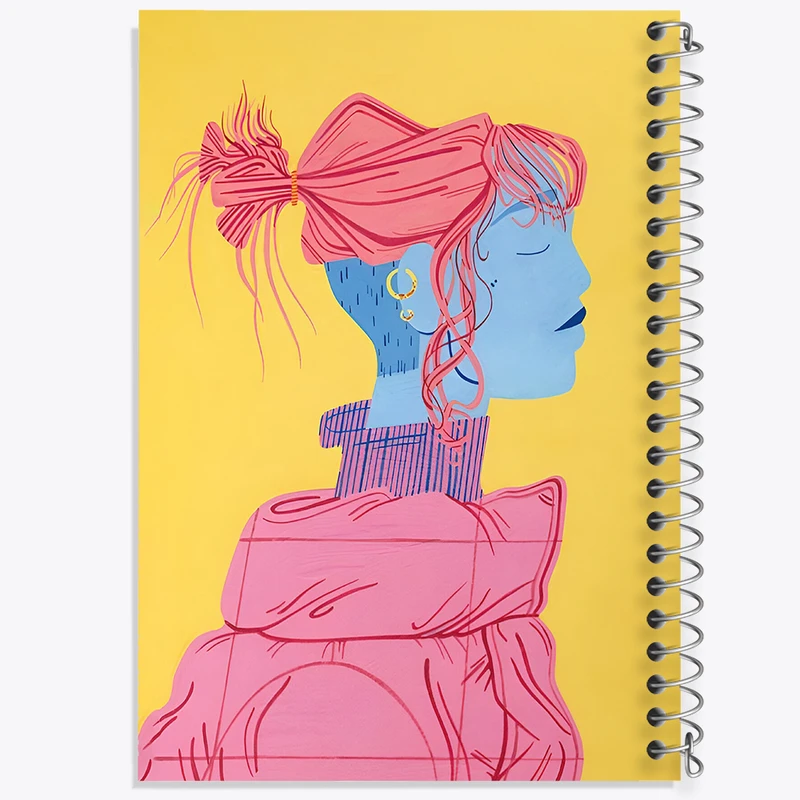 دفتر شطرنجی 50 برگ خندالو طرح دخترانه کد N5675