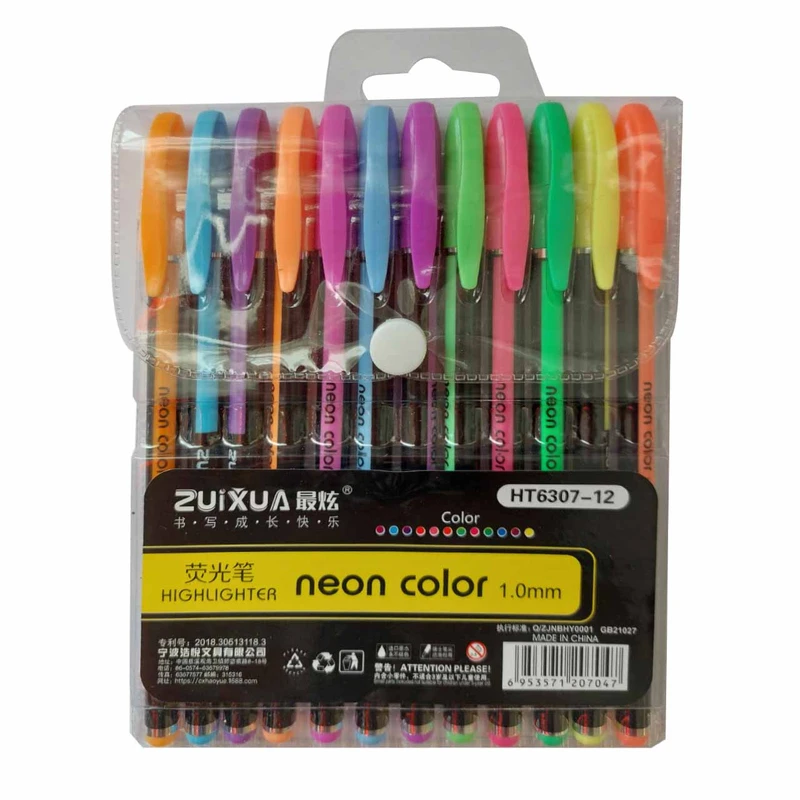 خودکار ژیخوآ مدل highlighter بسته 12 عددی