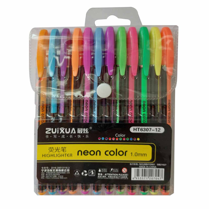 خودکار ژیخوآ مدل highlighter بسته 12 عددی