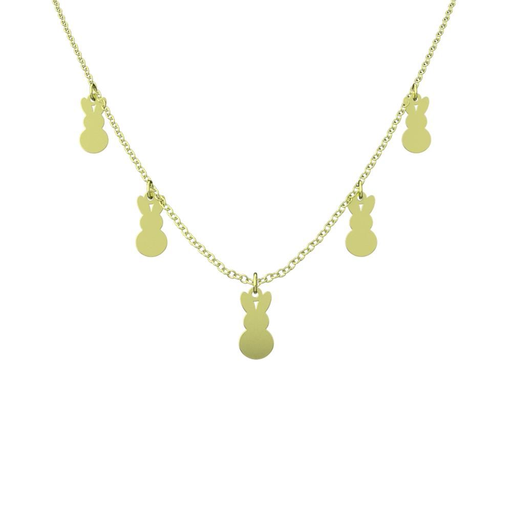 گردنبند طلا 18 عیار زنانه مدوپد مدل خرگوش کد RNA10599 - - 6