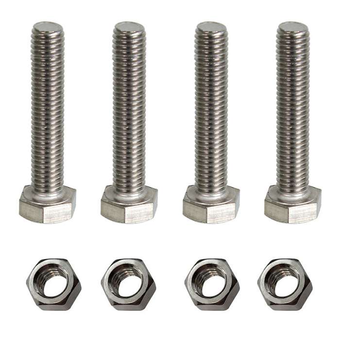 پیچ و مهره مدل Hex-12-60 مجموعه 8 عددی