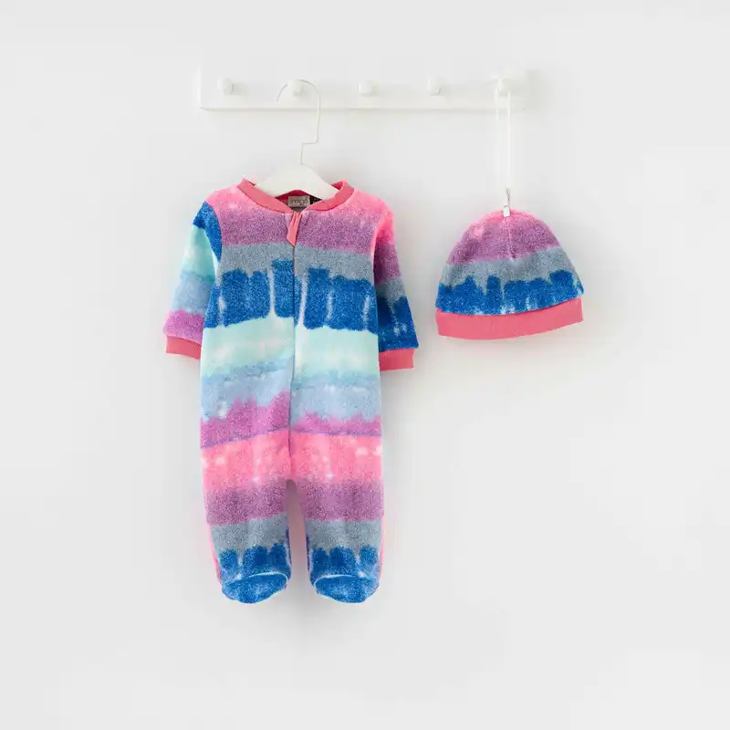 ست سرهمی و کلاه نوزادی ایندیگو مدل 2960171 رنگ سرمه ای