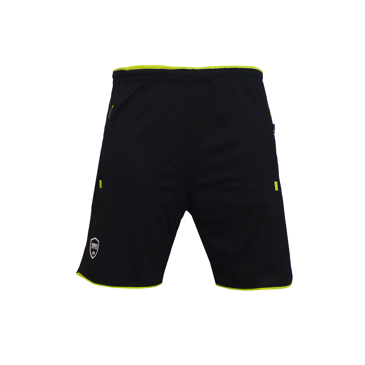 شلوارک ورزشی مردانه 1991 اس دبلیو مدل Training Sport Shorts Blackyellow