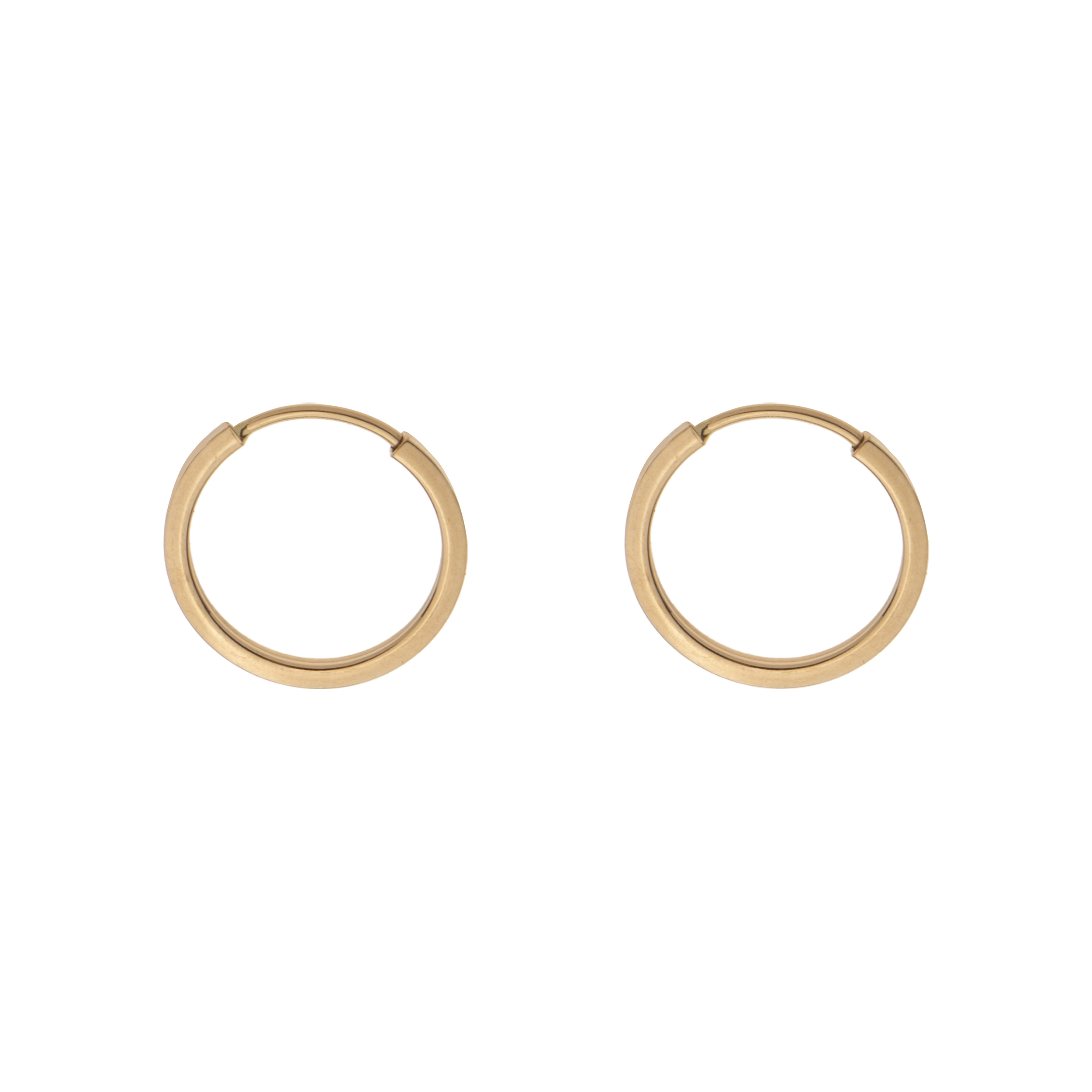 گوشواره حلقهای طلا 18 عیار زنانه گلدم مدل E-3070021