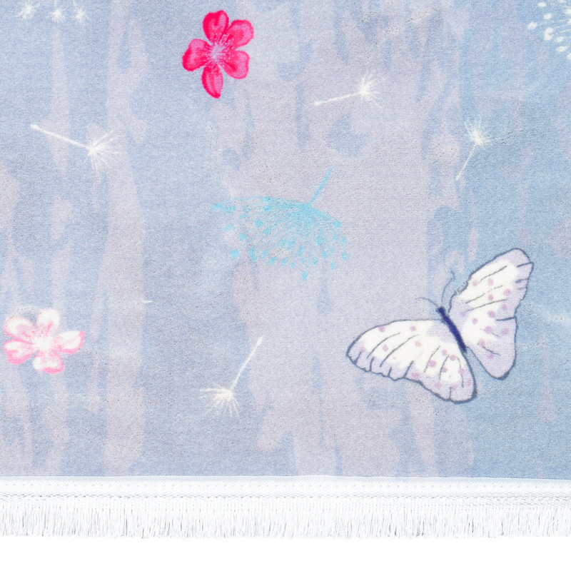 فرش ماشینی محتشم طرح کودک مدل دختر و گربه کد 101234