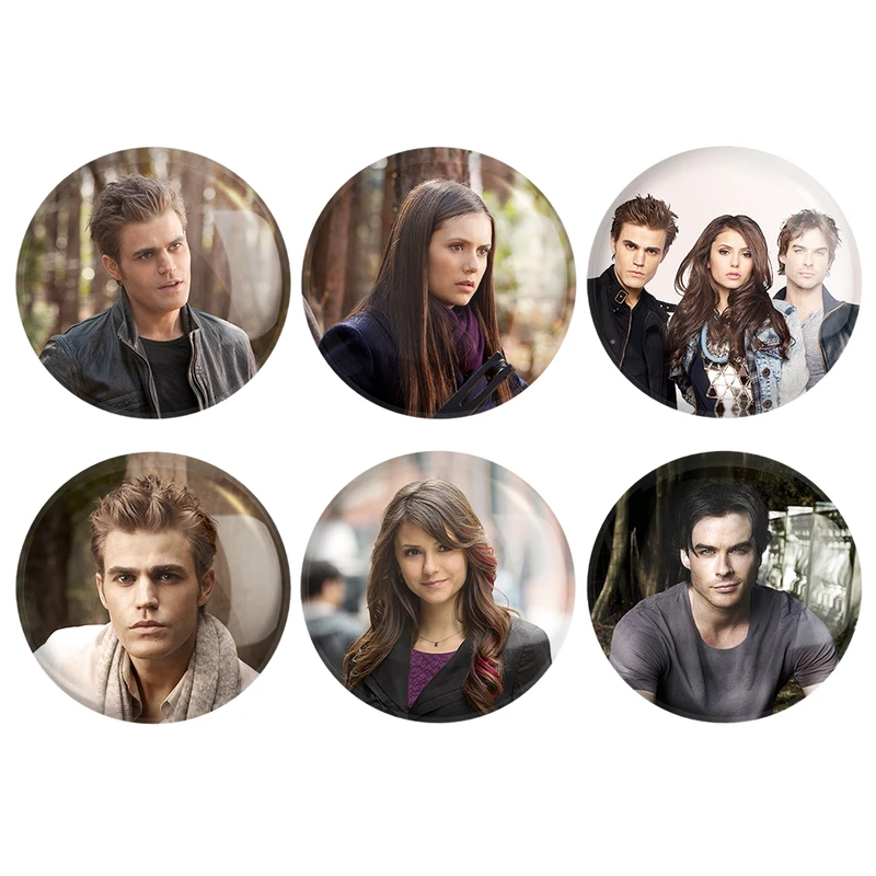 مگنت خندالو طرح سریال خاطرات یک خون آشام The Vampire Diaries کد 1474A مجموعه 6 عددی