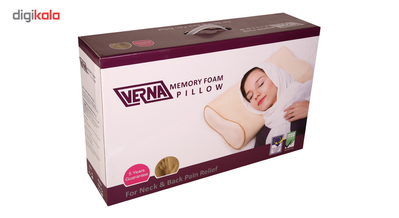 بالش طبی ورنا مدل Memory Foam Soft سایز متوسط