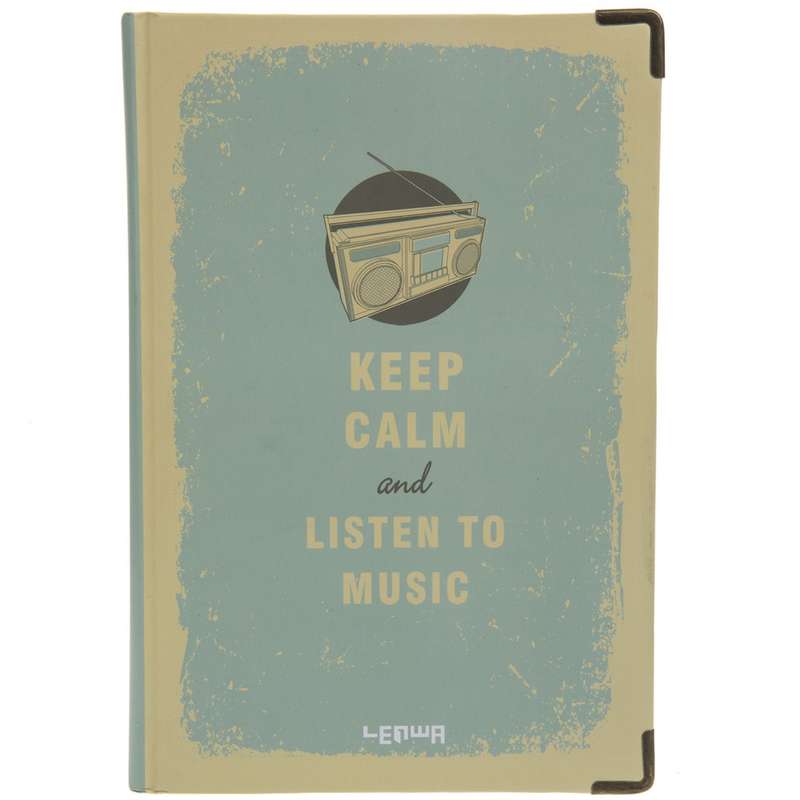 دفتر یادداشت ونوشه طرح Keep Calm and Listen to Music