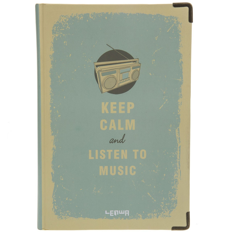 دفتر یادداشت ونوشه طرح Keep Calm and Listen to Music