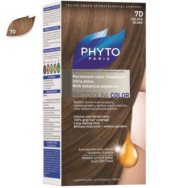 کیت رنگ مو فیتو مدل PHYTO COLOR شماره 7D حجم 40 میلی لیتر -  - 1