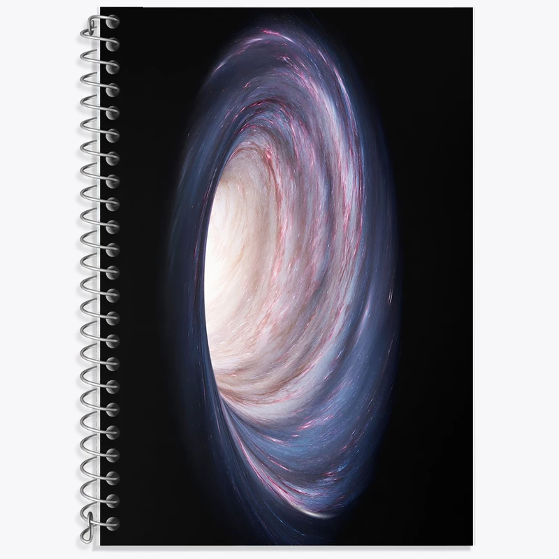 دفتر زبان 50 برگ خندالو مدل سه خط طرح کهکشان (galaxy) کد F6717