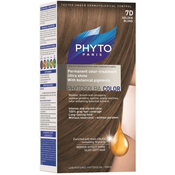 کیت رنگ مو فیتو مدل PHYTO COLOR شماره 7D حجم 40 میلی لیتر -  - 2