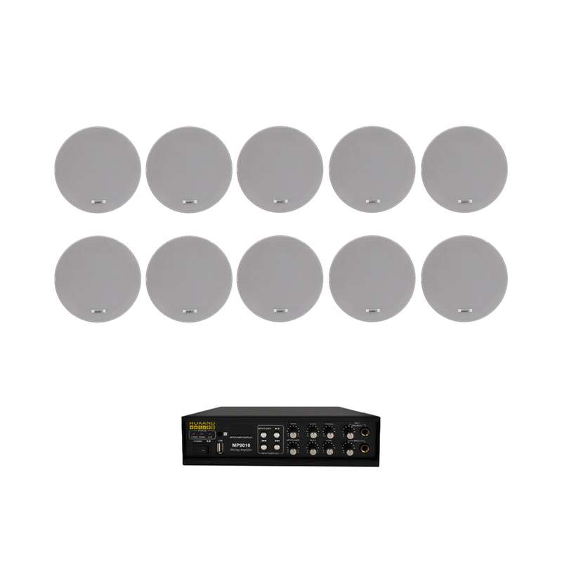 آمپلی فایر هوراند مدل SH-MP9010 به همراه بلندگوی سقفی برند هوراند مدل SH-PACS1510