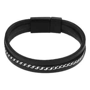 دستبند مردانه مدل Deri 901
