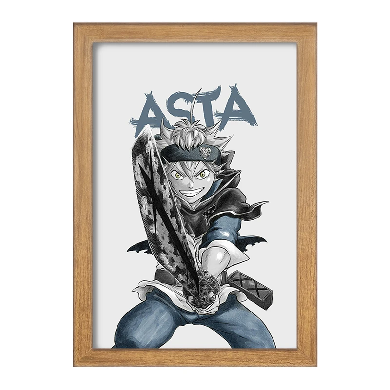 تابلو خندالو مدل آستا انیمه بلک کلاور Black Clover  کد 10253