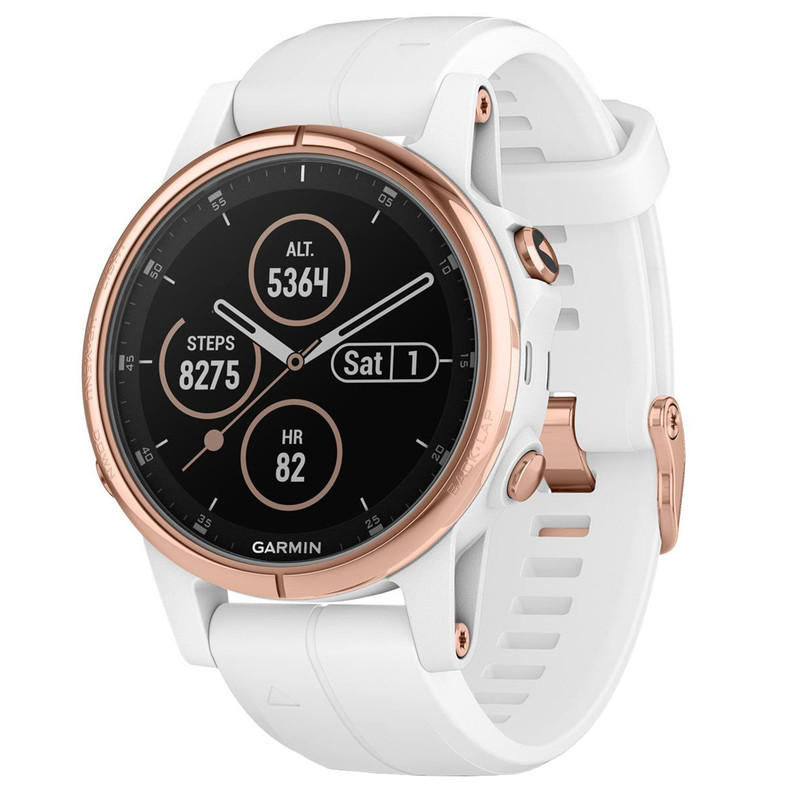 ساعت مچی هوشمند گارمین مدل fenix 5s plus rosegold