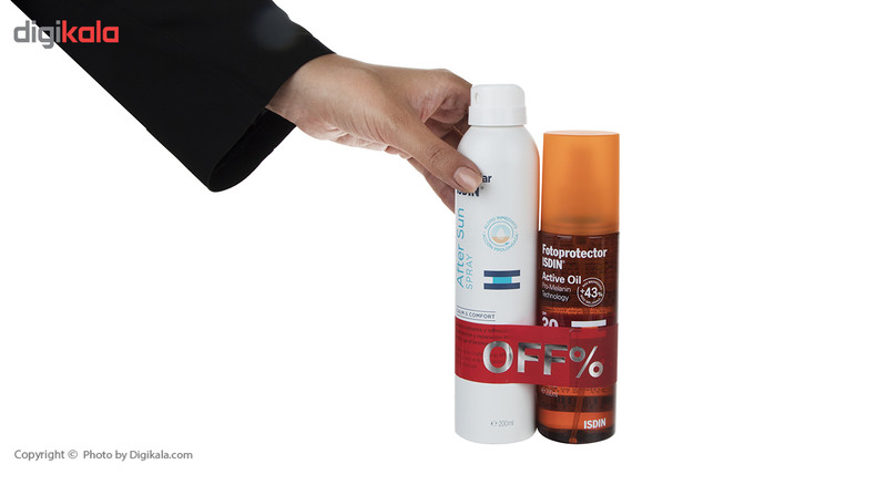 پک افترسان و روغن برنزه ایزدین مدل Active Oil