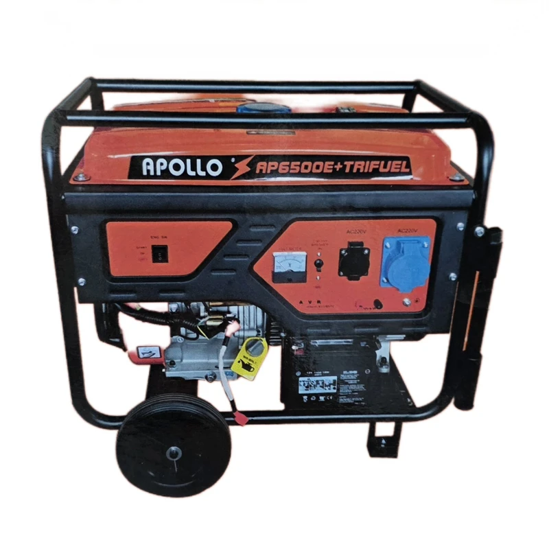 موتور برق گازسوز 18 اسب بخار آپولو مدل AP6500E+TRIFUL